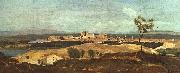 Avignon from the West Jean Baptiste Camille  Corot